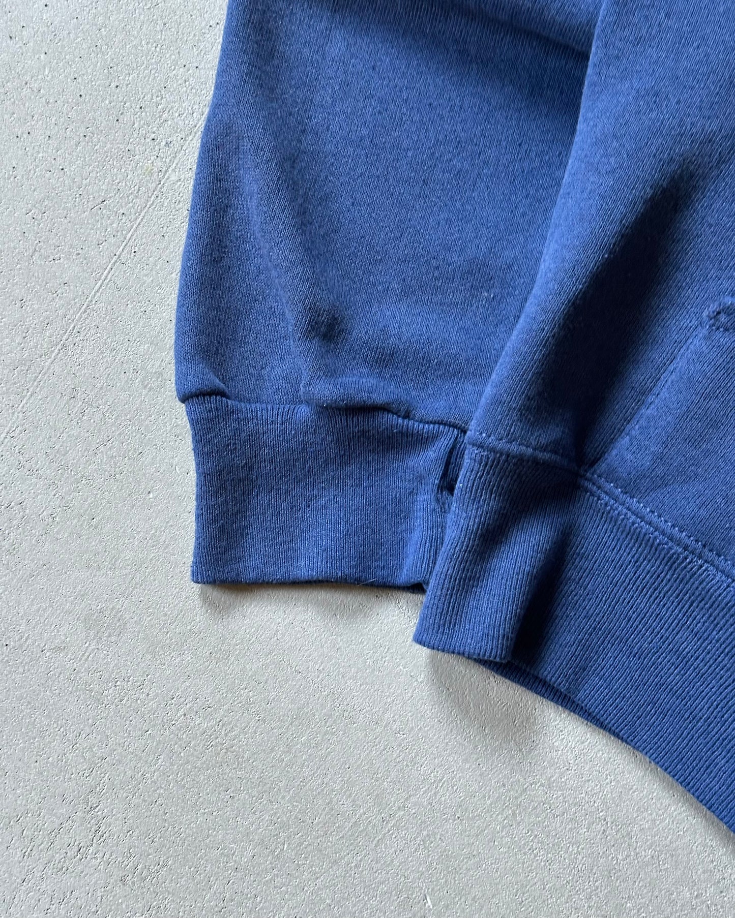 1990s - Navy Lee Zip-Up Hoodie - S