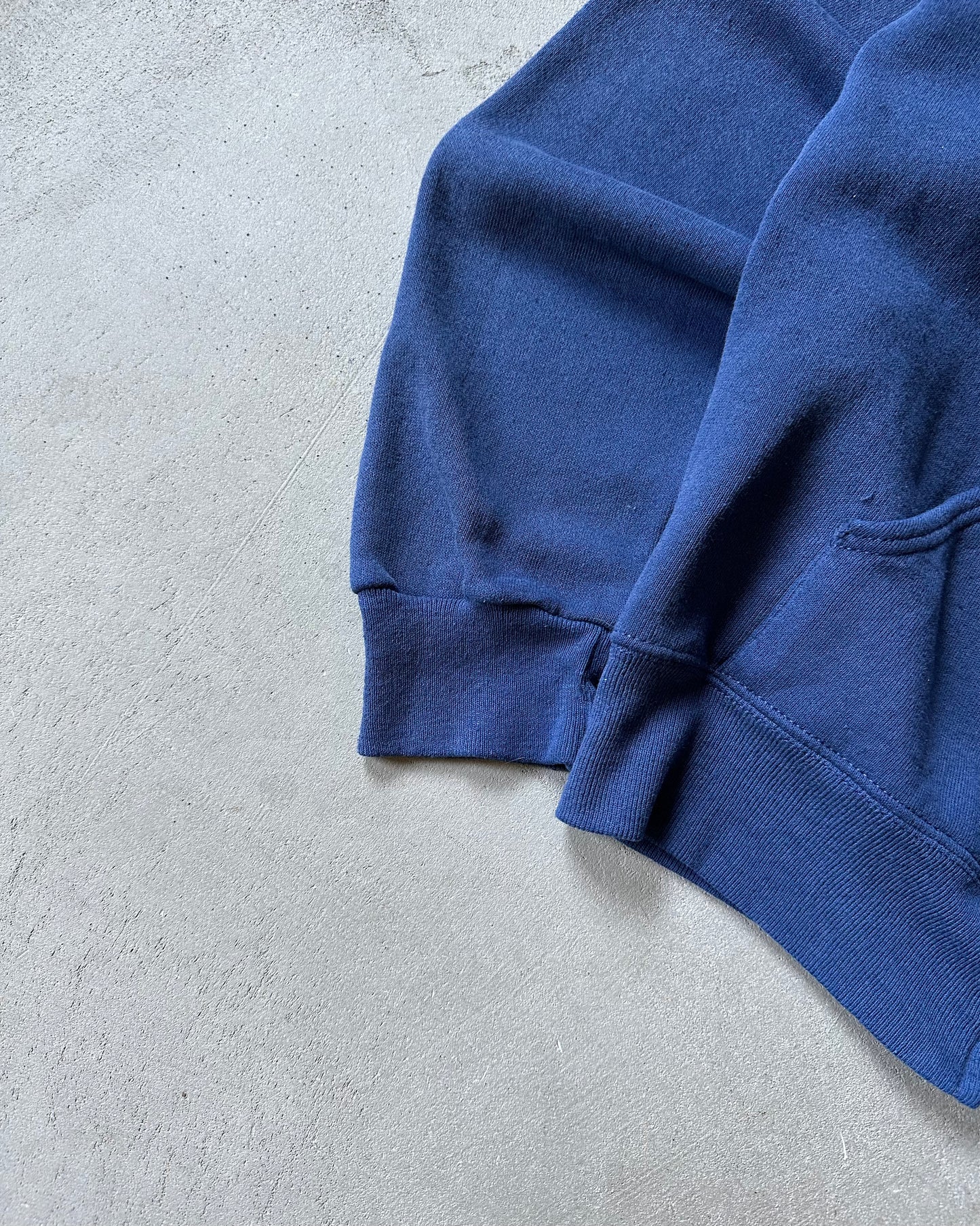 1990s - Navy Lee Zip-Up Hoodie - S