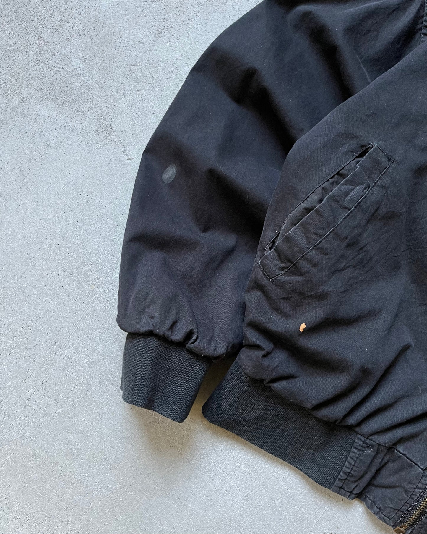 1990s - Black/Red Marlboro Reversible Bomber Jacket - S