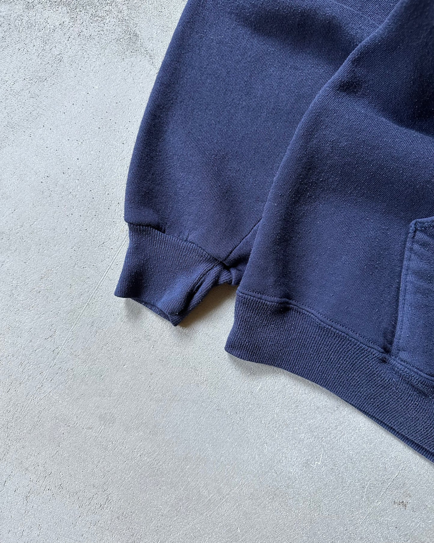 1980s - Navy Frat Hoodie - L