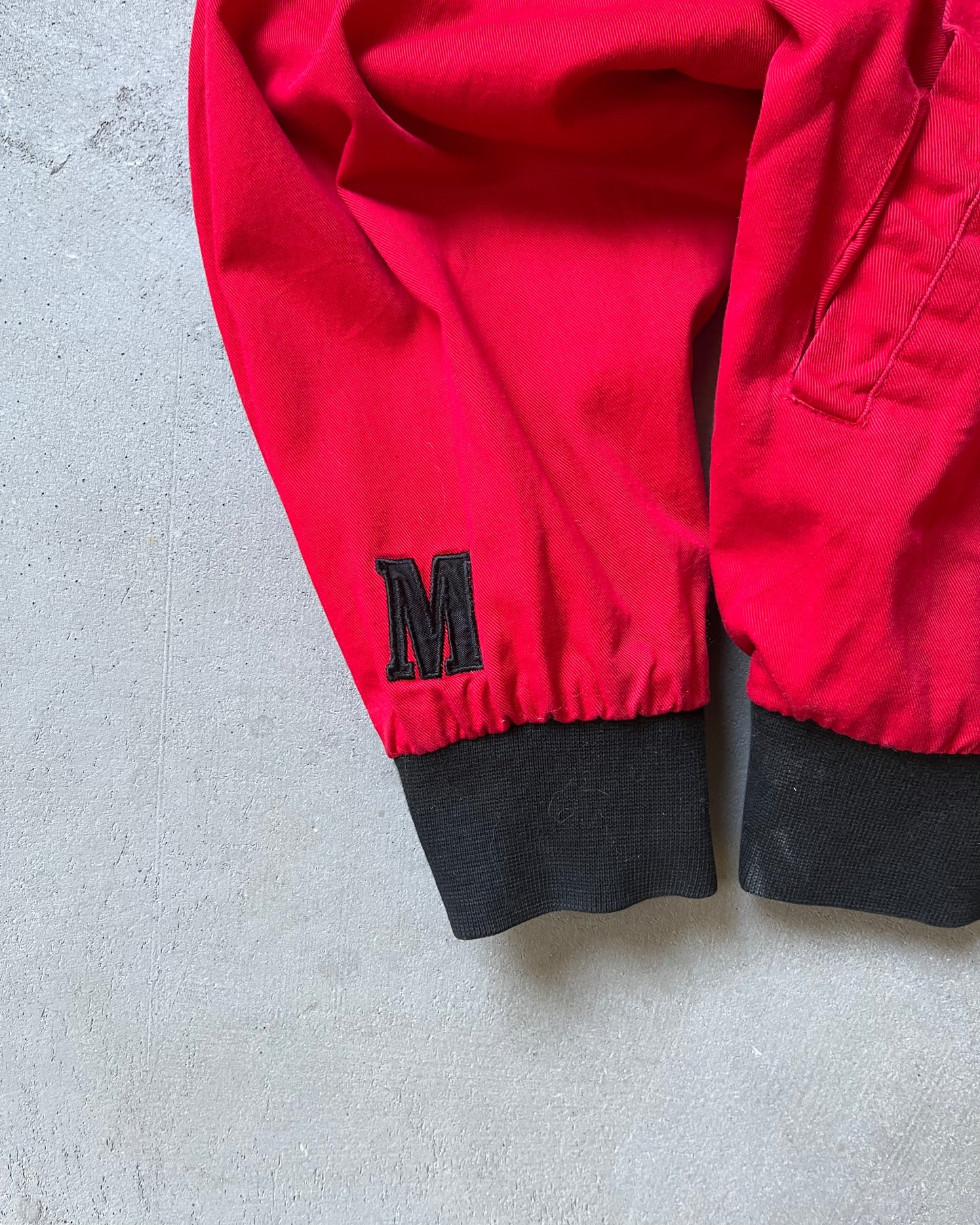 1990s - Black/Red Marlboro Reversible Bomber Jacket - S
