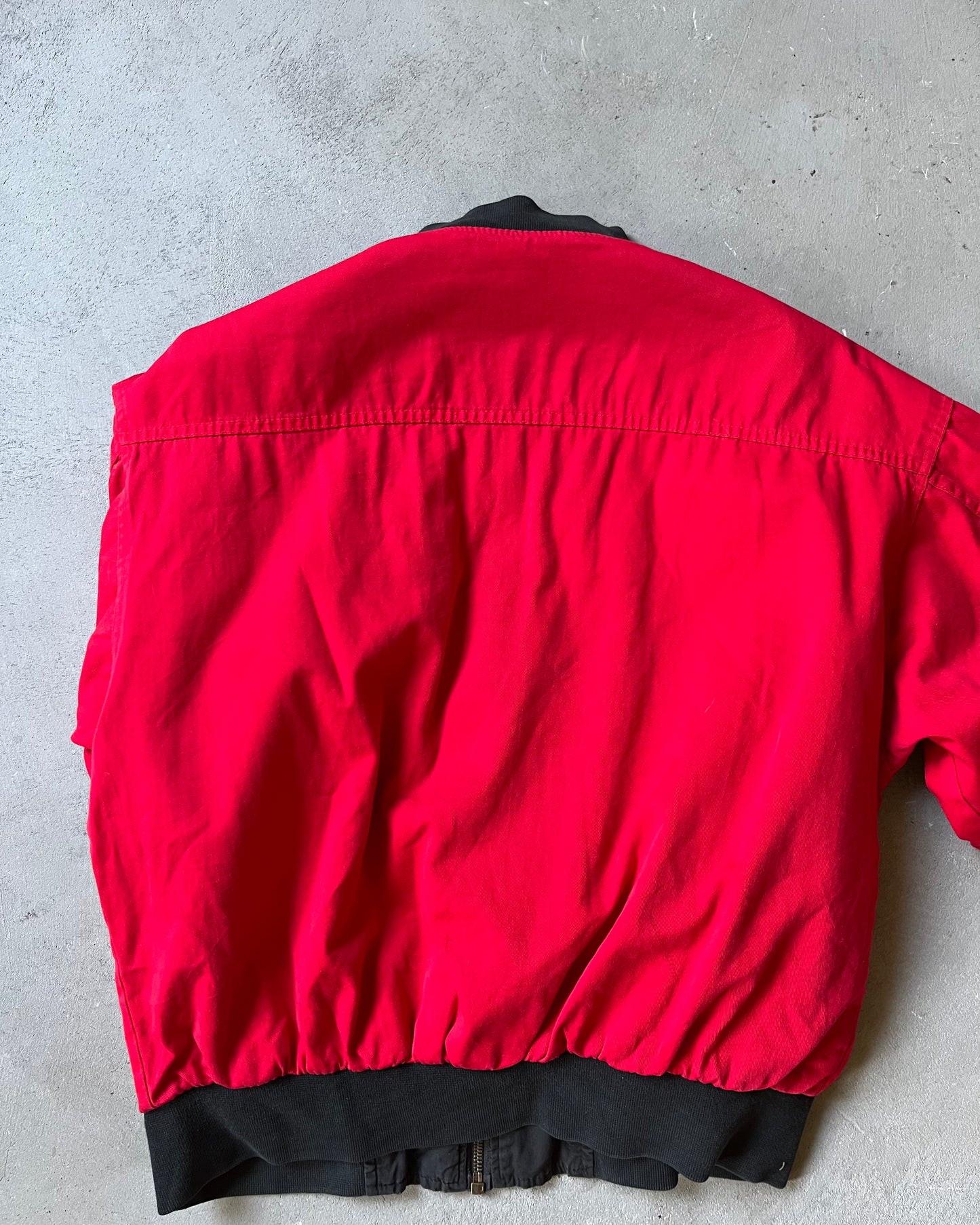 1990s - Black/Red Marlboro Reversible Bomber Jacket - S
