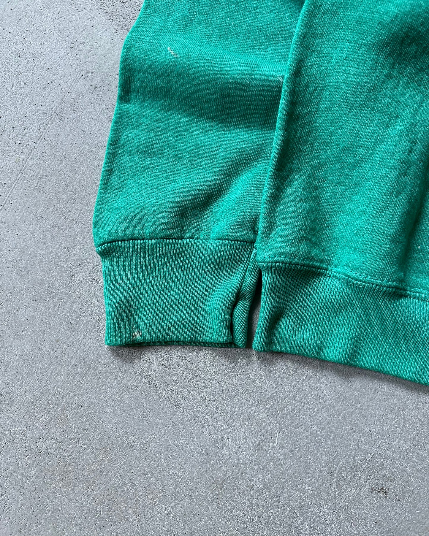 1970s - Distressed Teal Crewneck - S/M