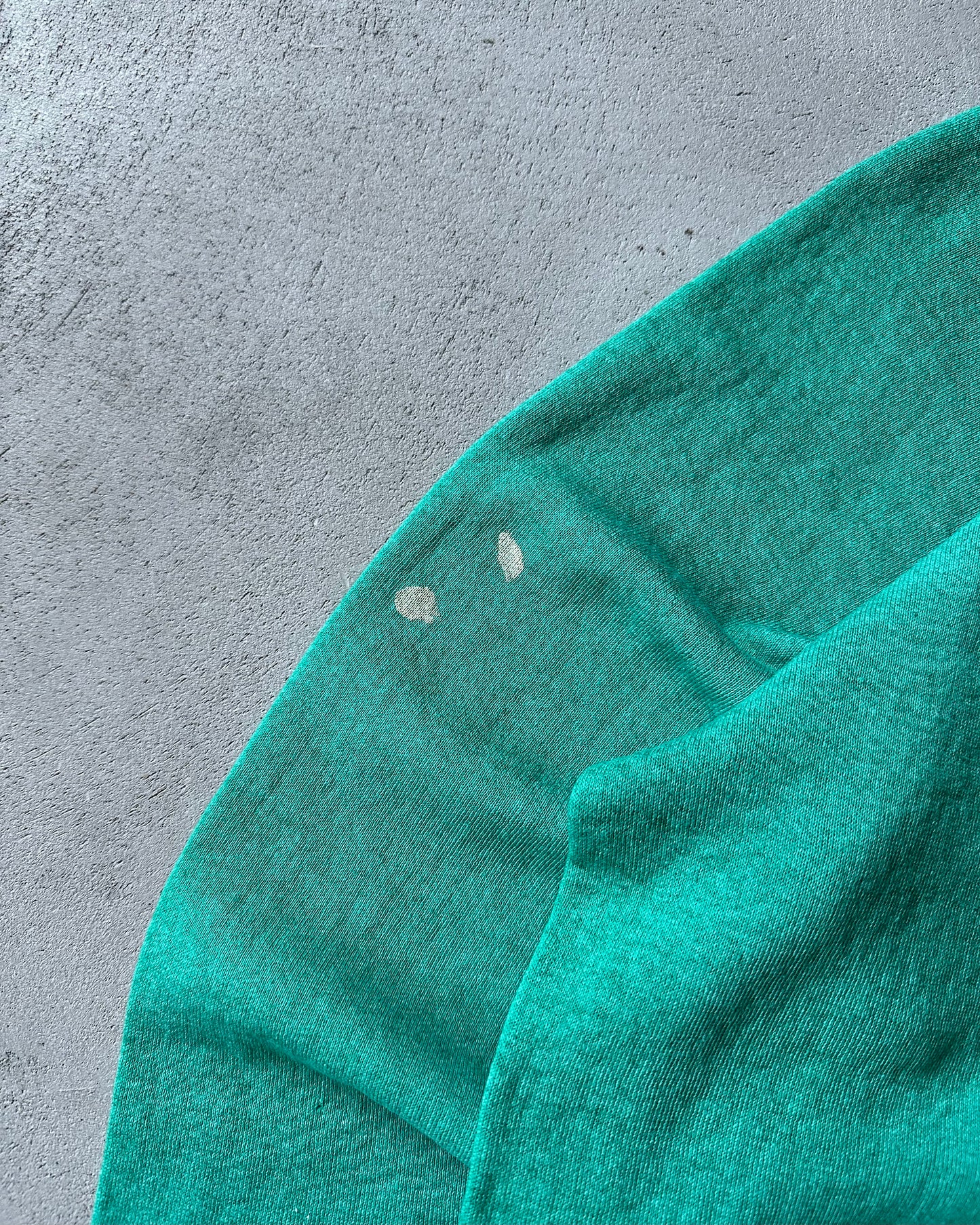 1970s - Distressed Teal Crewneck - S/M