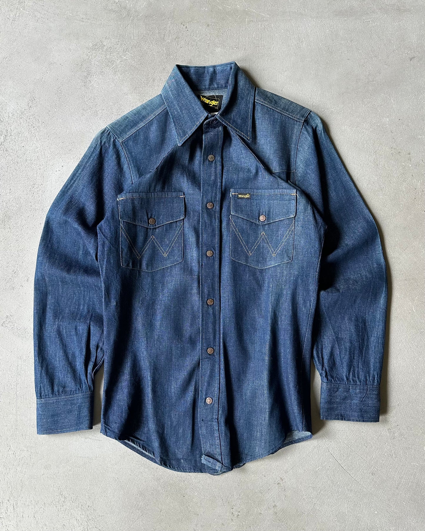 1980s - NWT Wrangler Denim Shirt - S