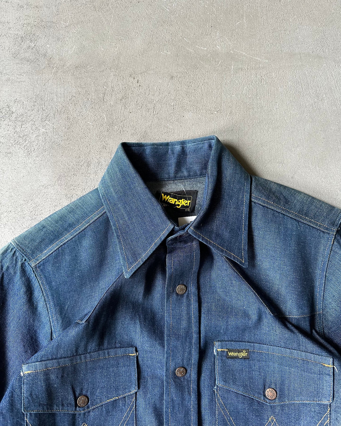 1980s - NWT Wrangler Denim Shirt - S