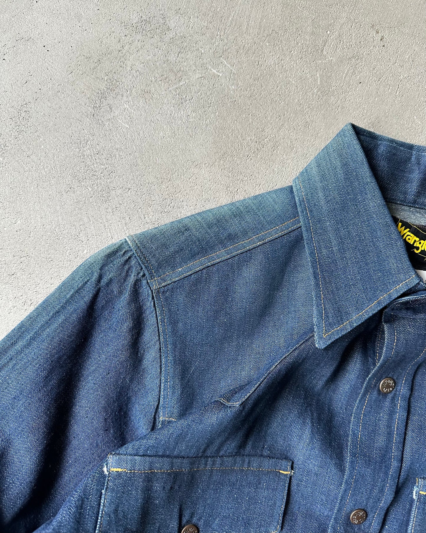 1980s - NWT Wrangler Denim Shirt - S