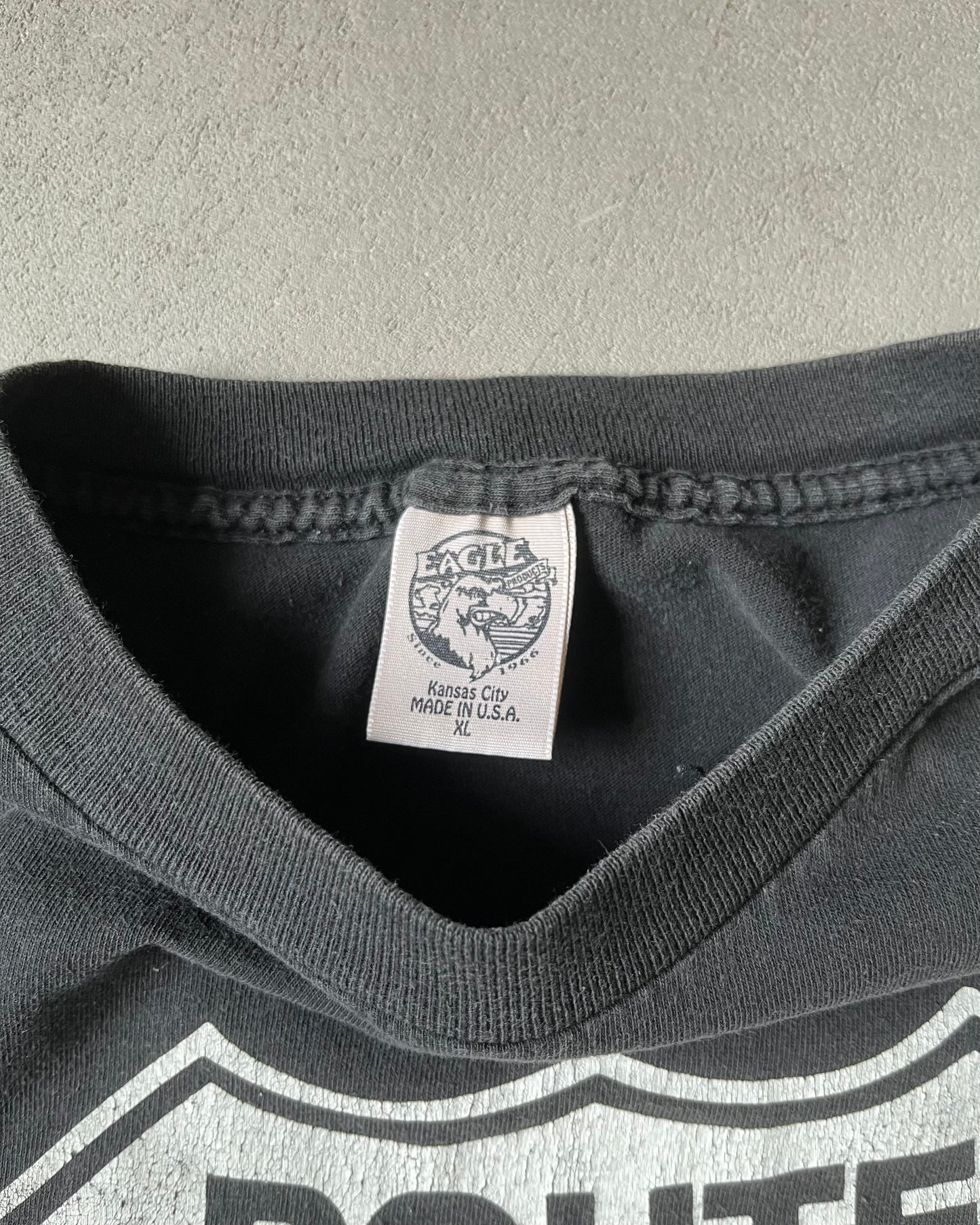 1990s - Distressed Black Route 66 T-Shirt - XL