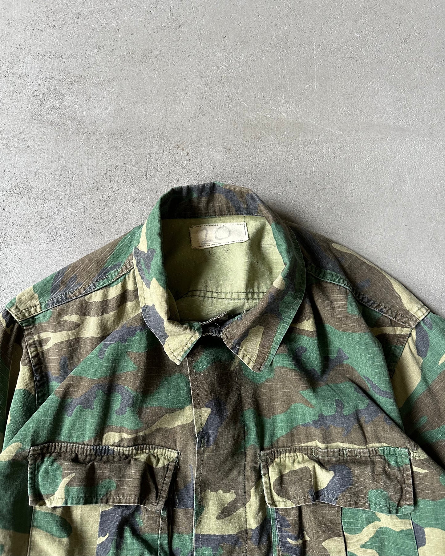 1970s - Camo Military Jungle Overshirt - M/L