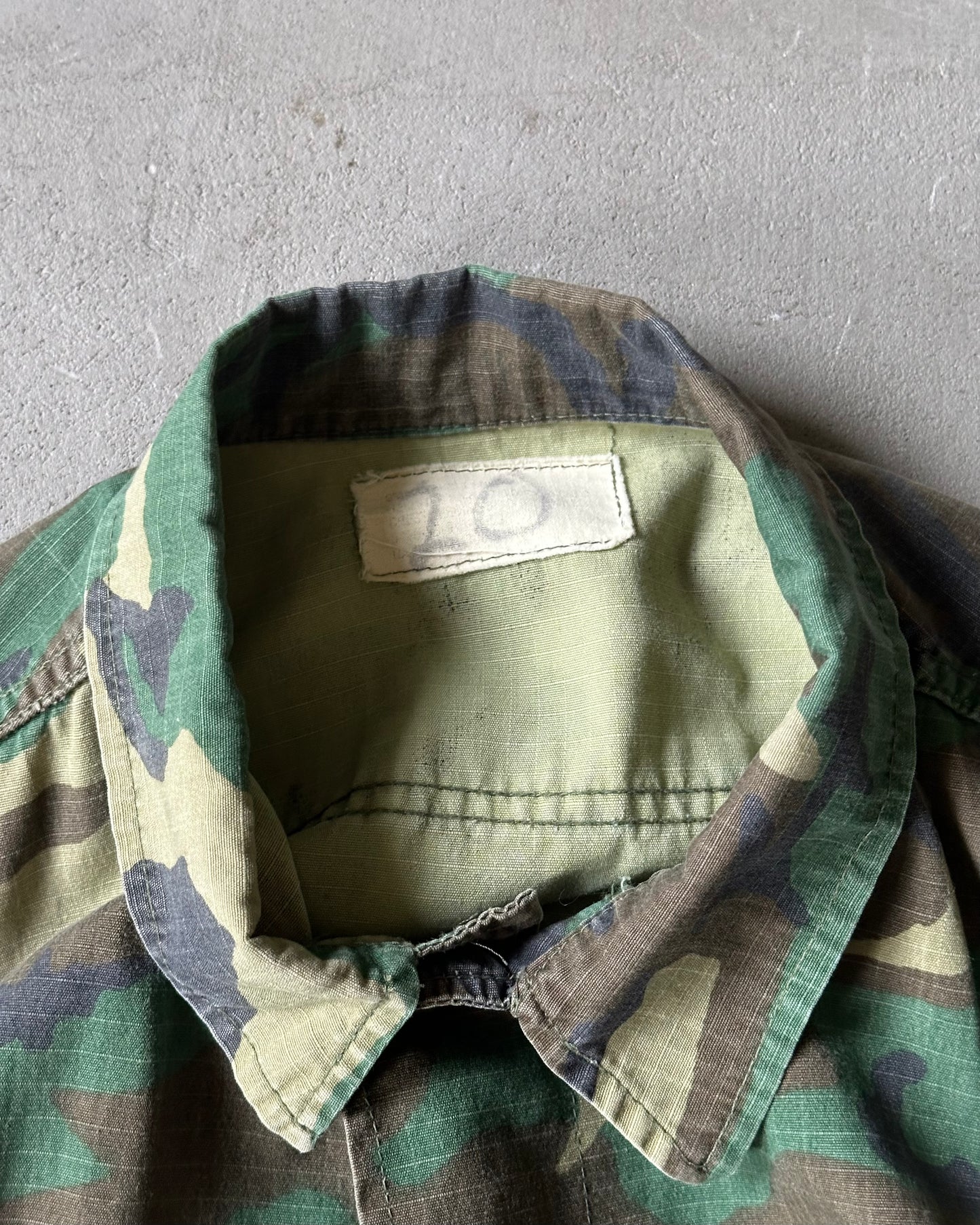 1970s - Camo Military Jungle Overshirt - M/L