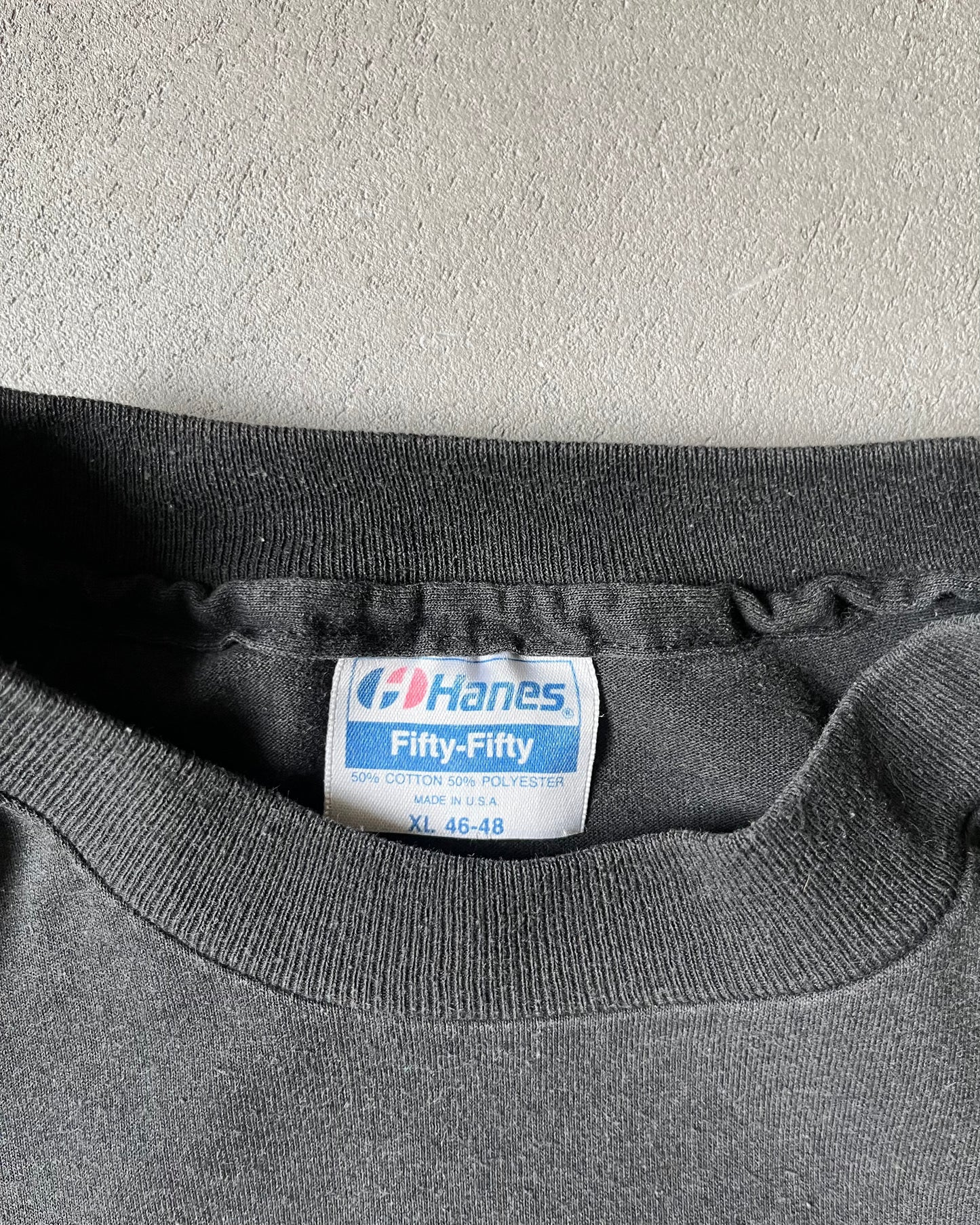 1980s - Faded Black Granny's T-Shirt - L