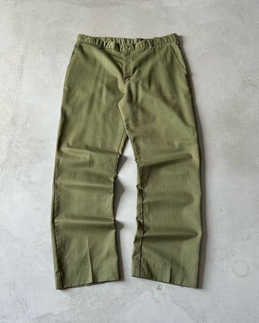 1980s - Khaki Boy Scouts Trousers - 38x32