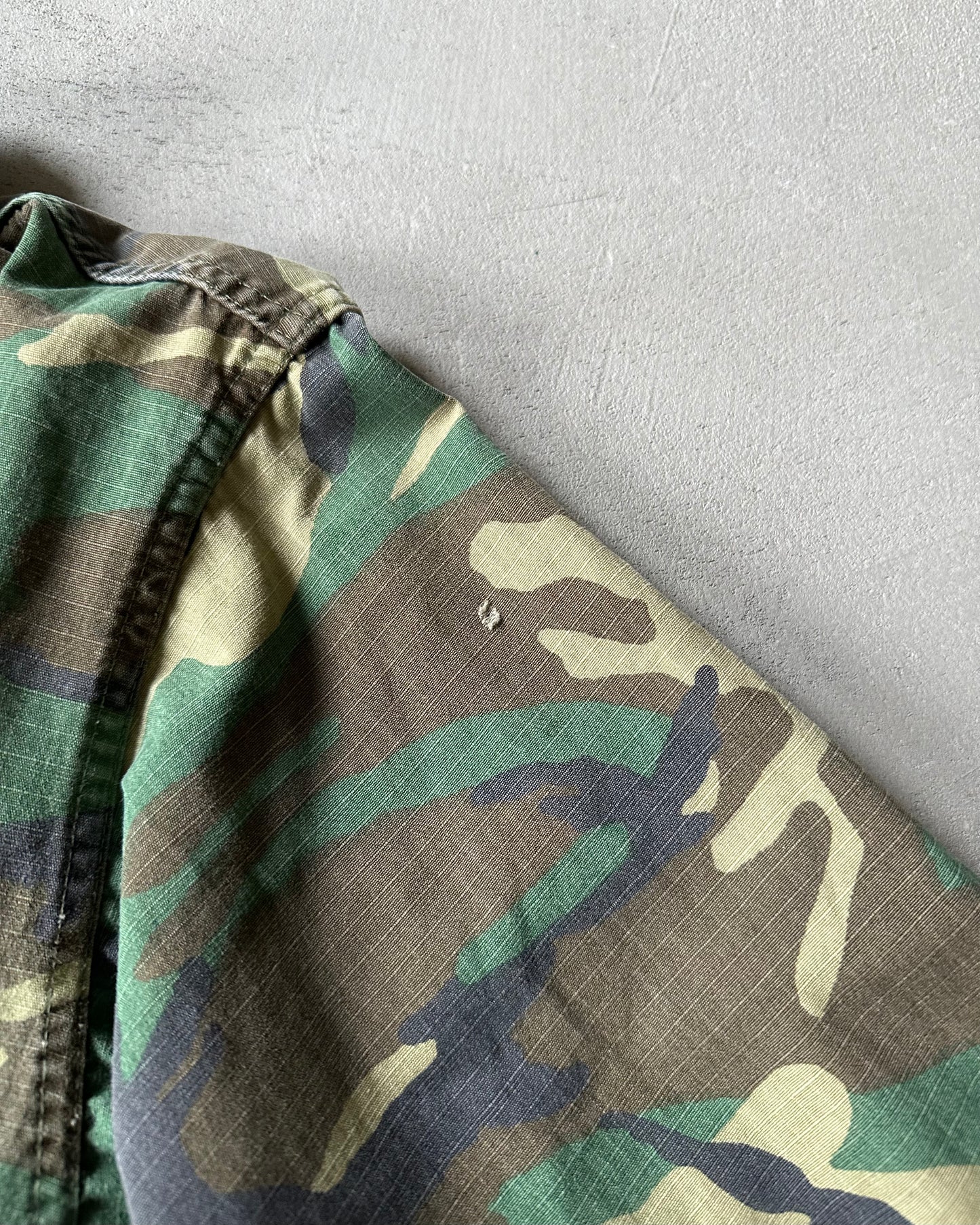 1970s - Camo Military Jungle Overshirt - M/L