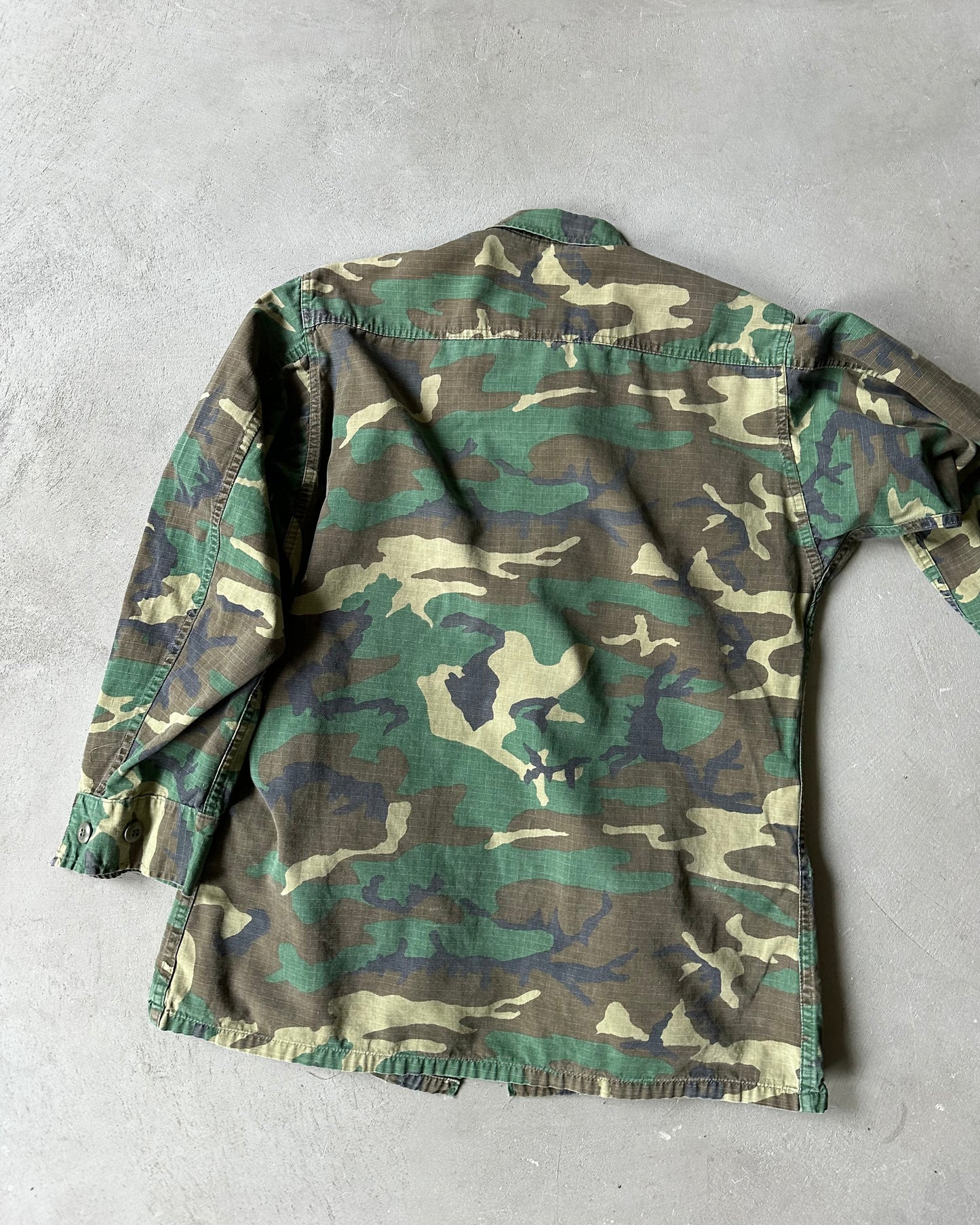 1970s - Camo Military Jungle Overshirt - M/L