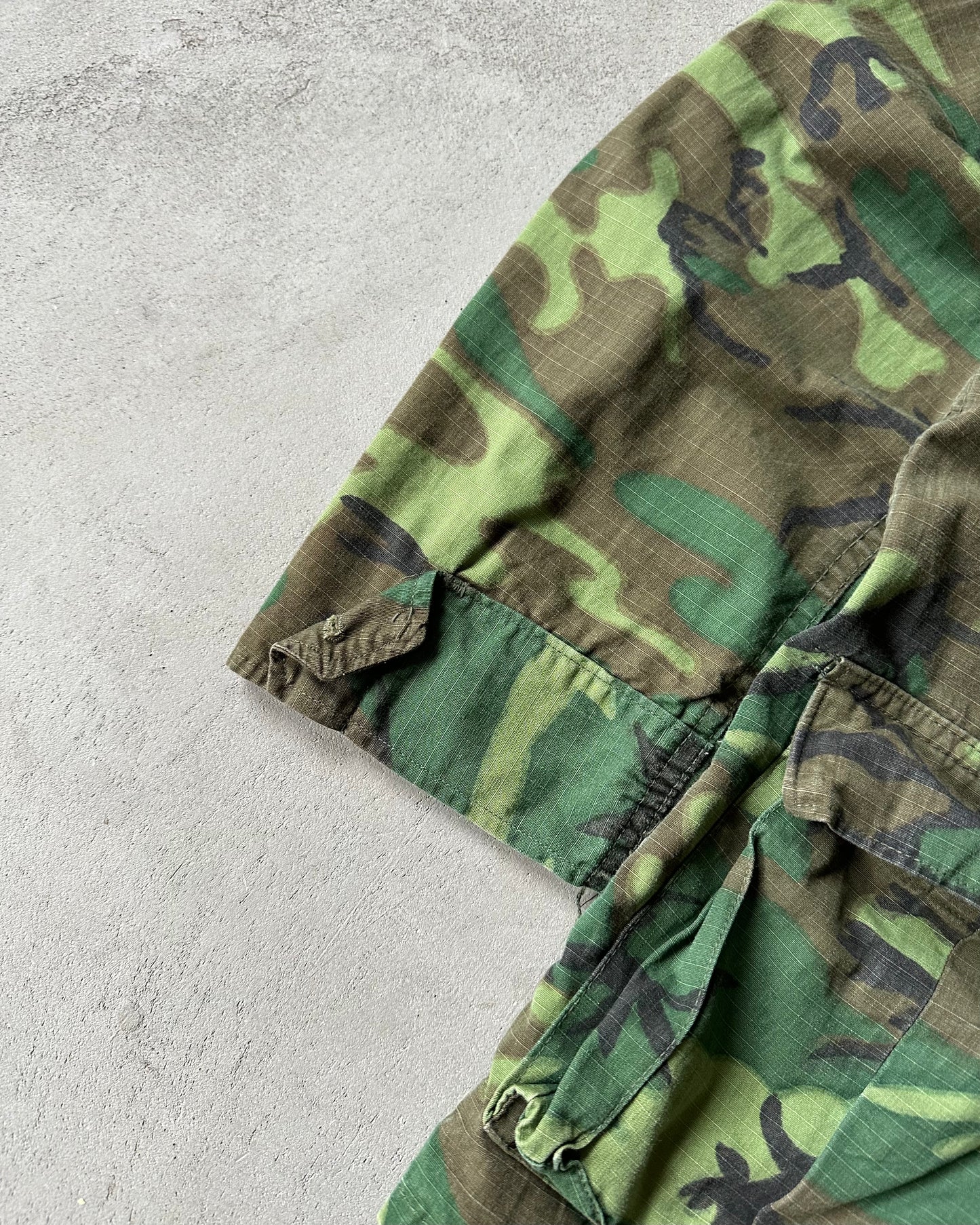 1960s - Camo USMC Jungle Overshirt - S