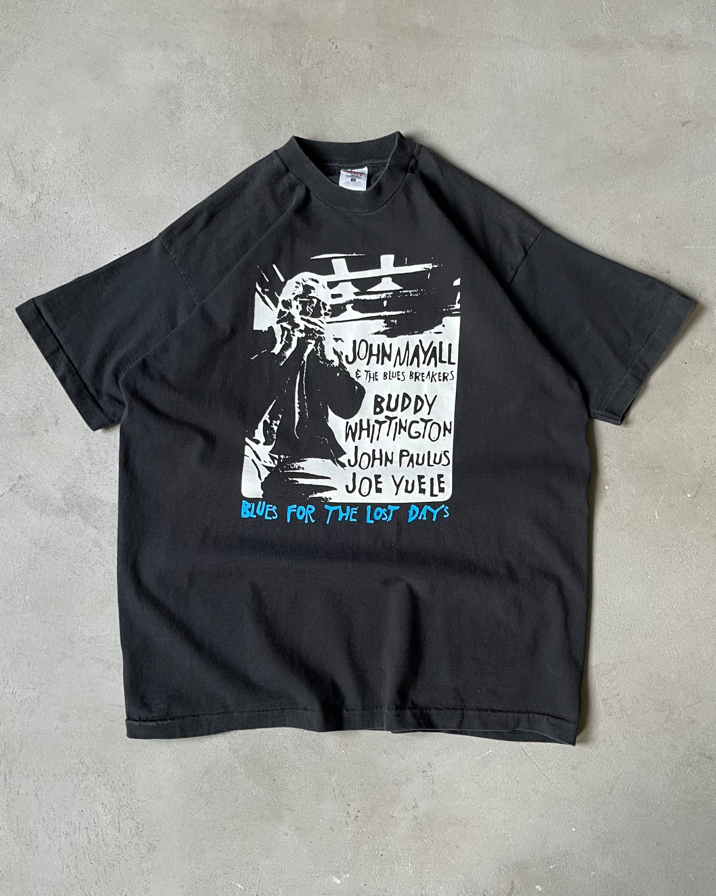 1990s - Black John Mayall T-Shirt - L/XL