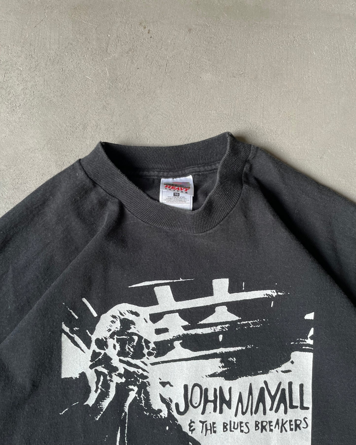1990s - Black John Mayall T-Shirt - L/XL