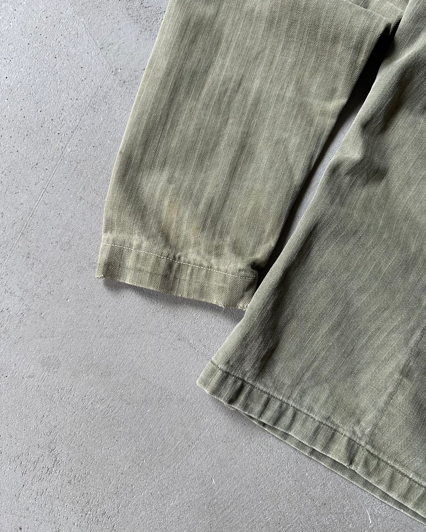 1950s - Distressed HBT 13 Stars Military Shirt - XS