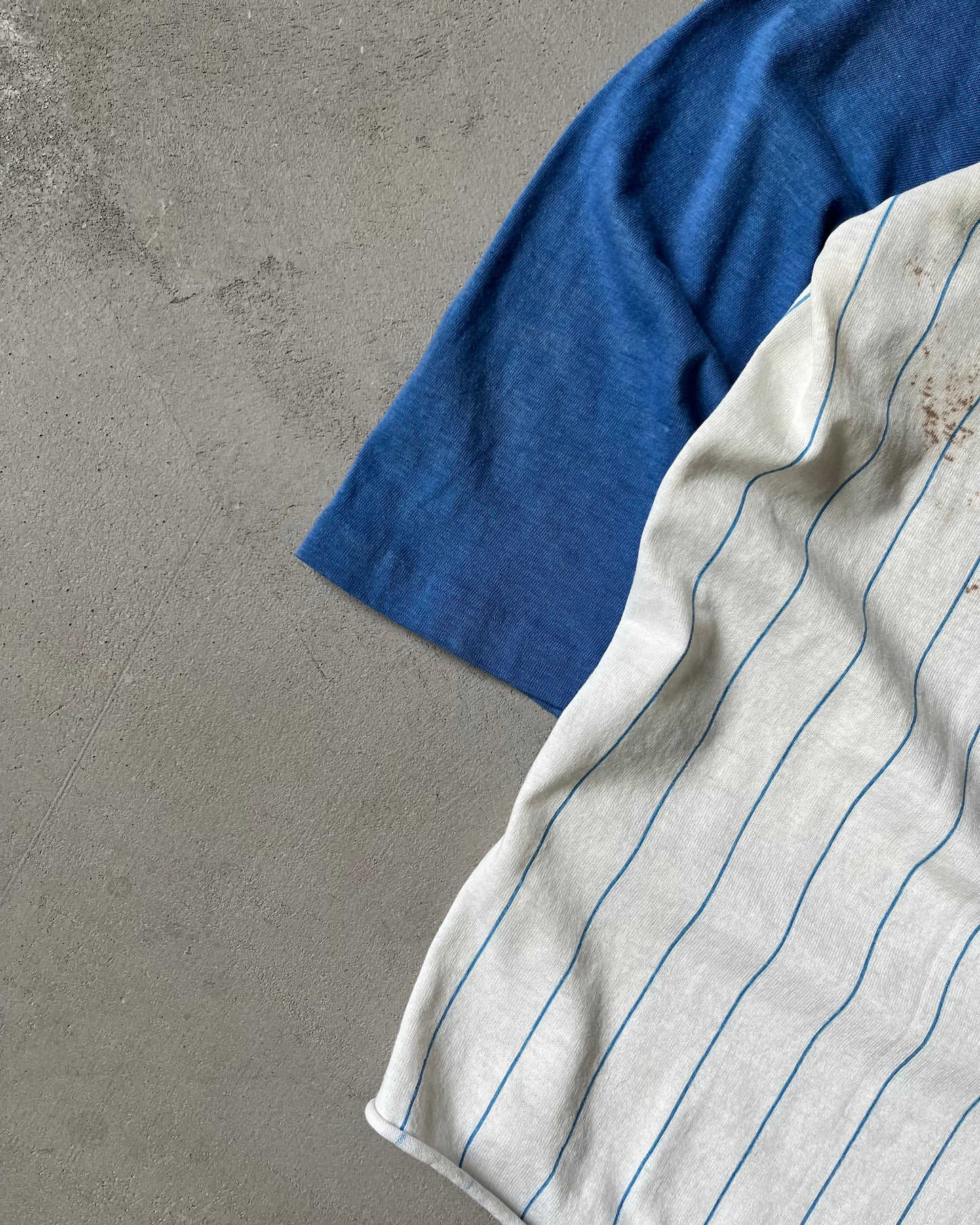 1980s - Distressed Blue/White Milwaukee Brewers Baseball T-Shirt - S