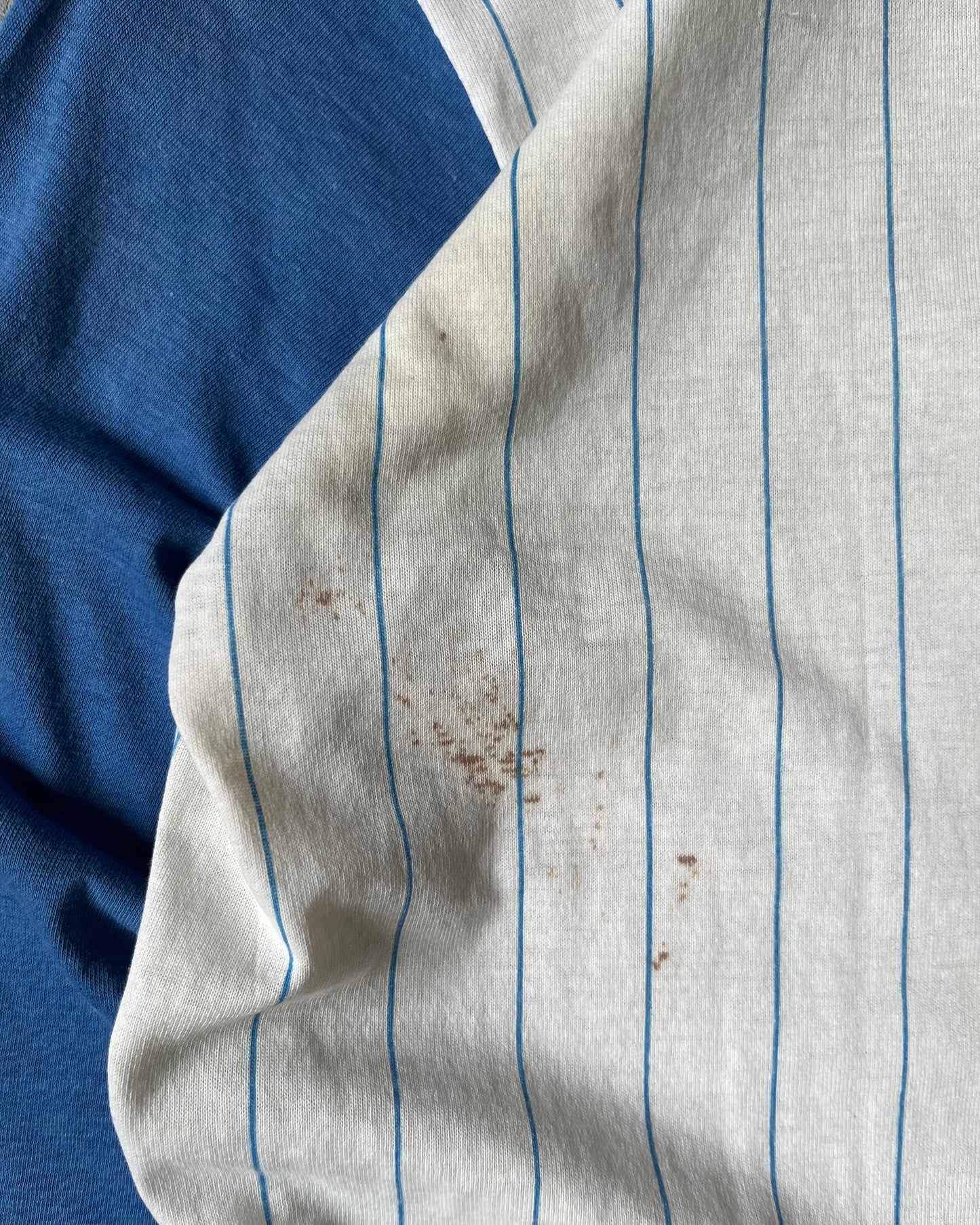 1980s - Distressed Blue/White Milwaukee Brewers Baseball T-Shirt - S