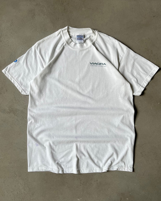 1990s - White Viagra T-Shirt - L