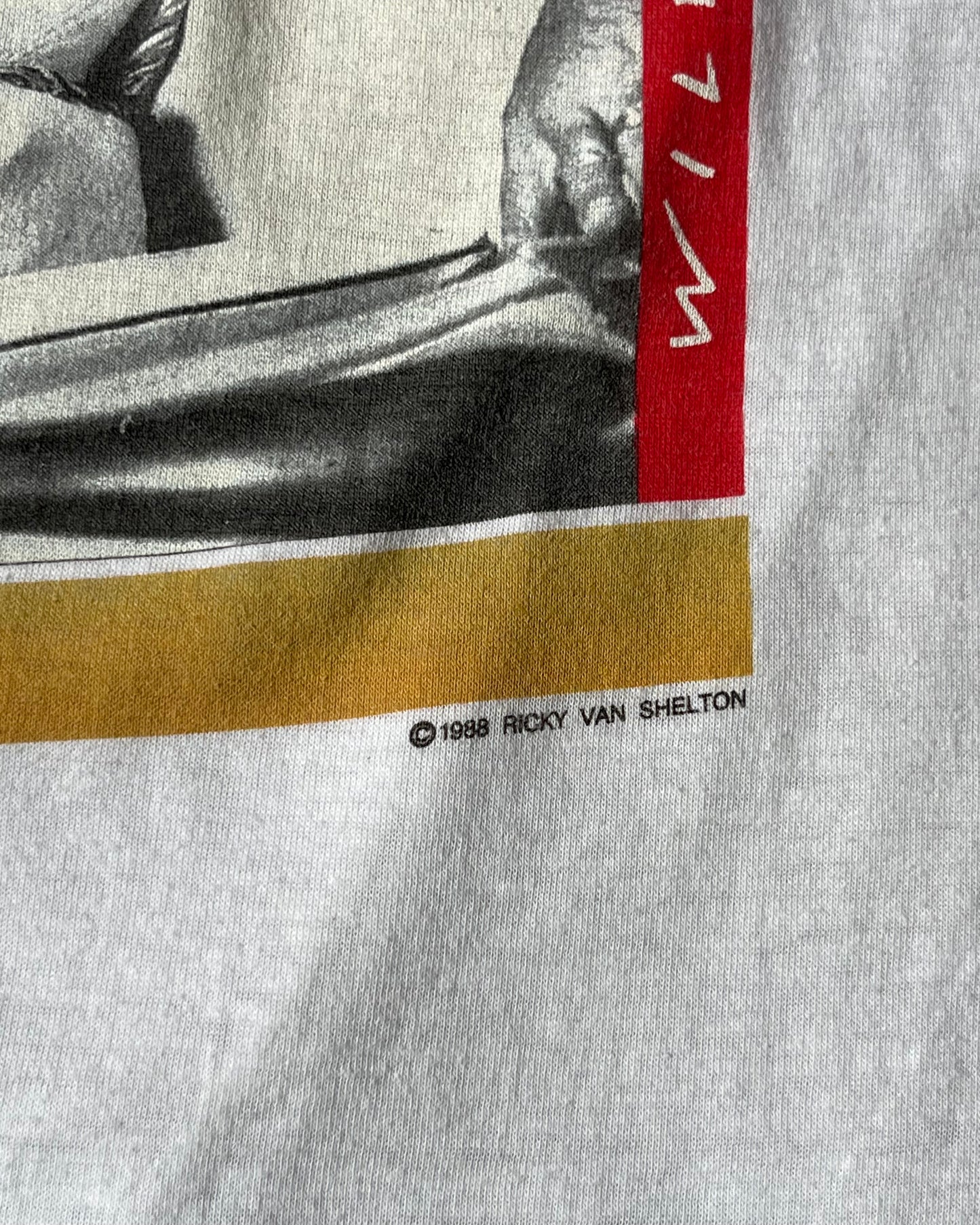 1980s - White Ricky Van Shelton T-Shirt - XS