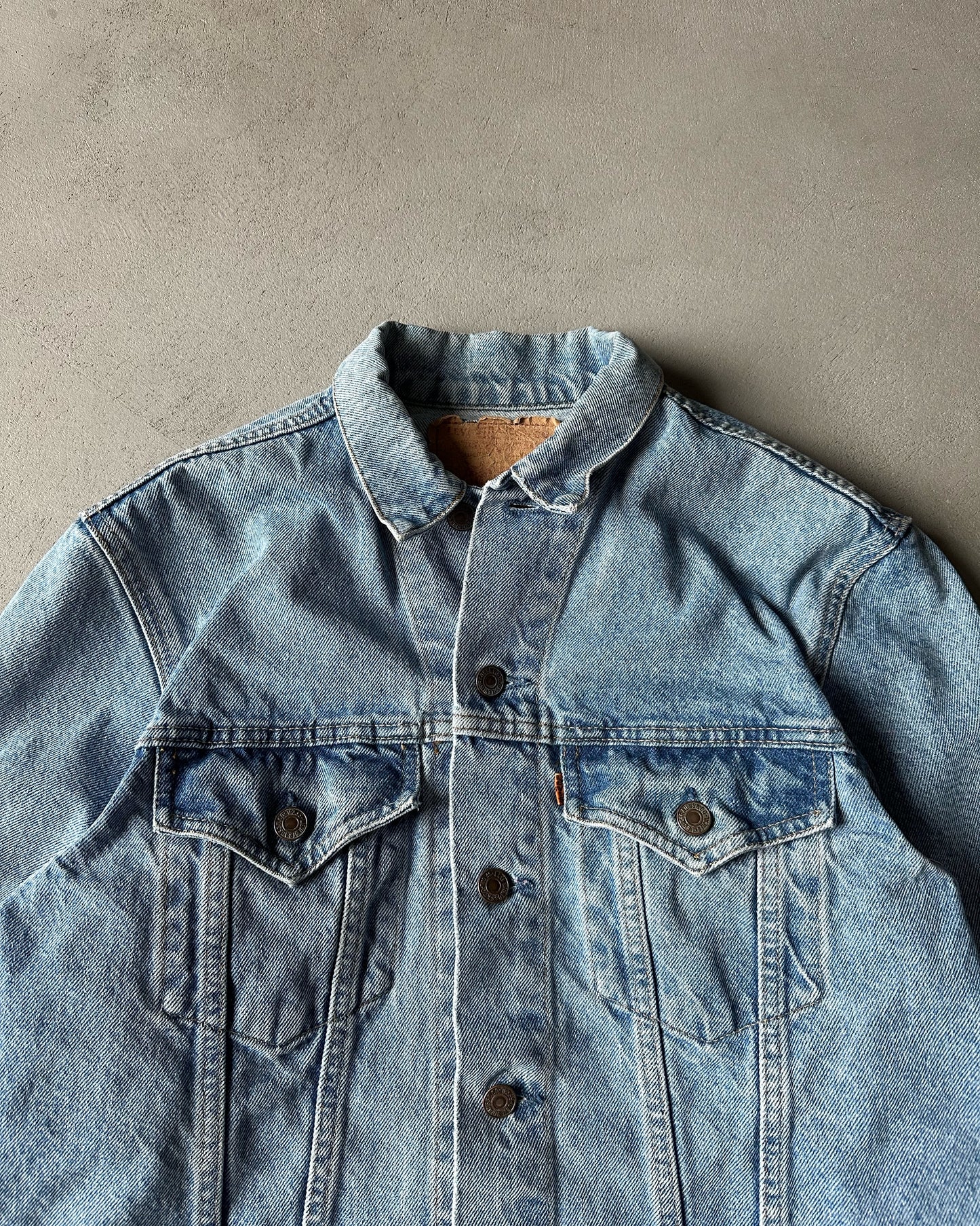 1980s - Orange Tab Levi's Type III Jeans Jacket - S