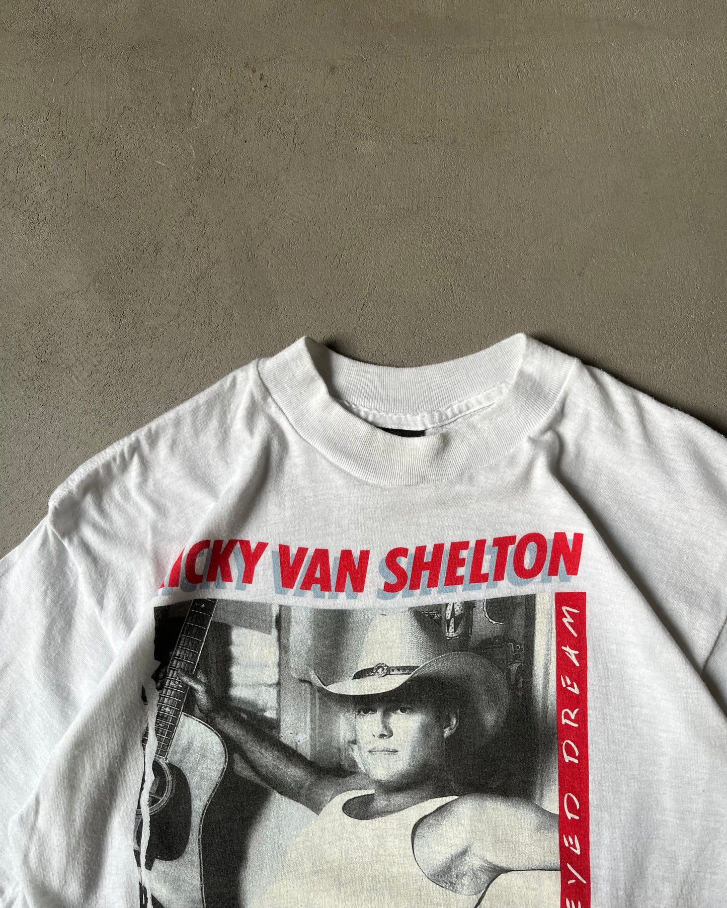 1980s - White Ricky Van Shelton T-Shirt - XS