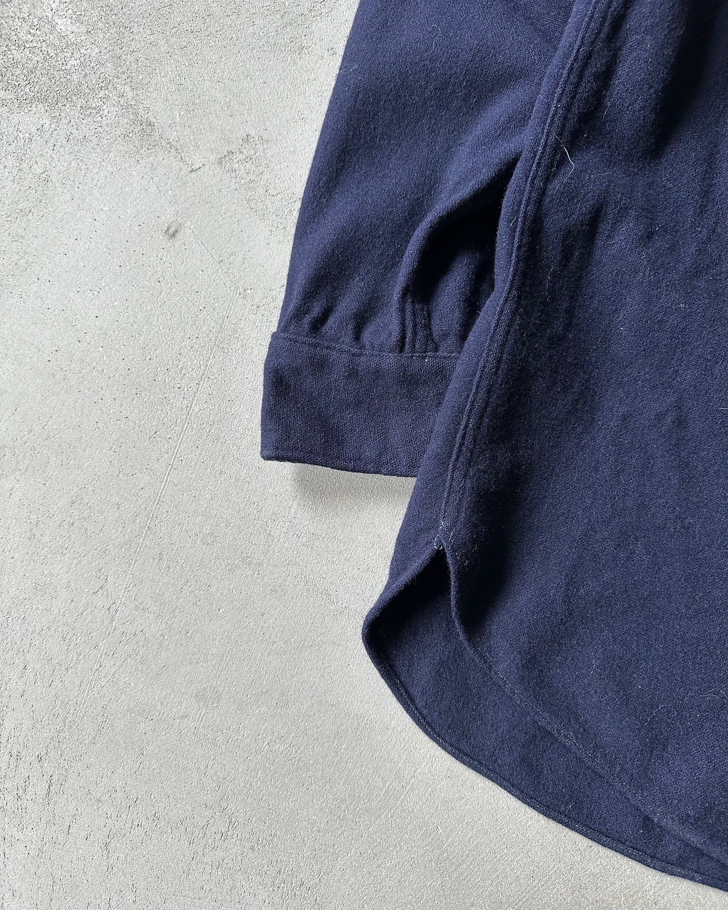 1950s - Navy L.L.Bean Wool Shirt - S