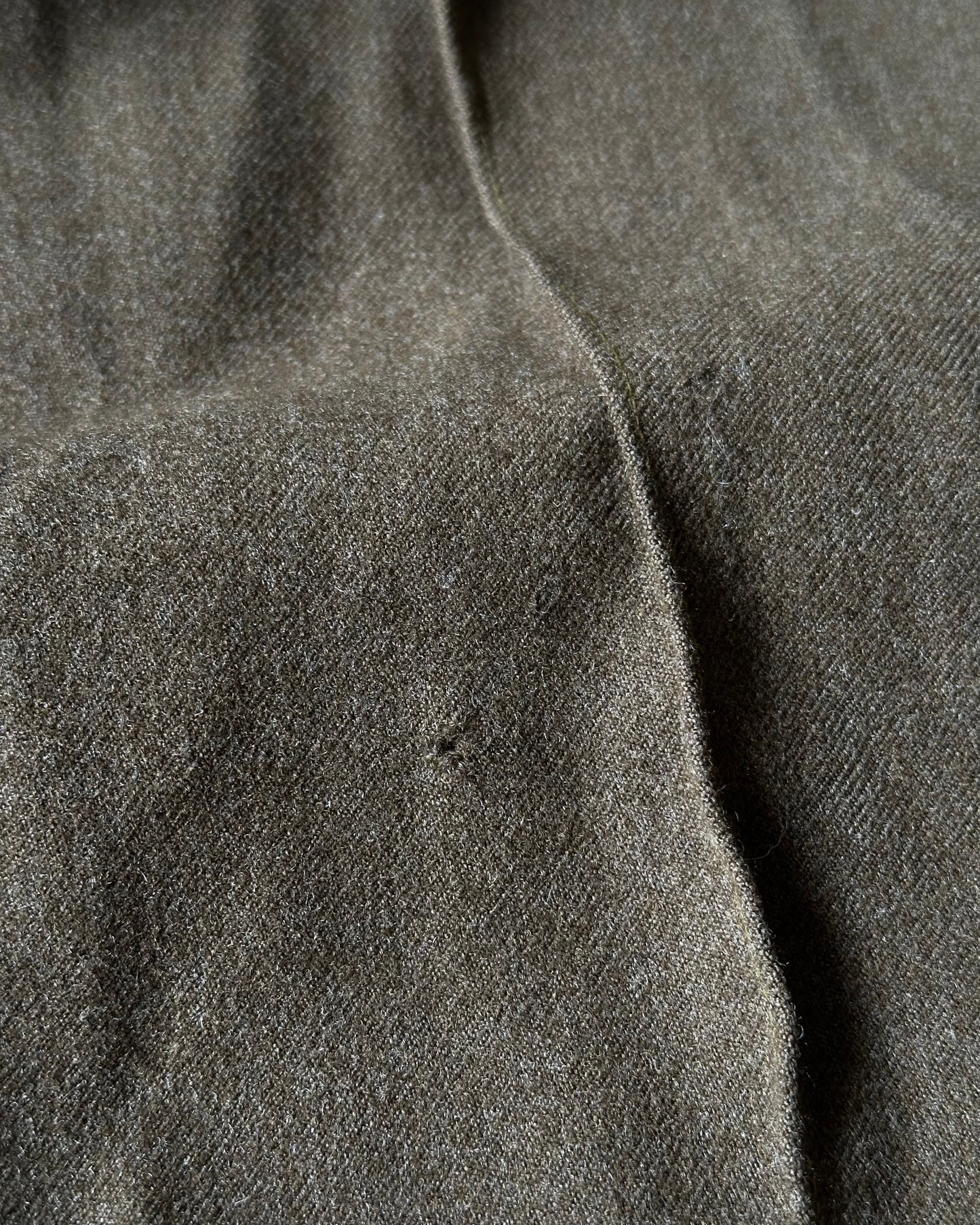 1960s - Green Wool Military Trousers - 36x28