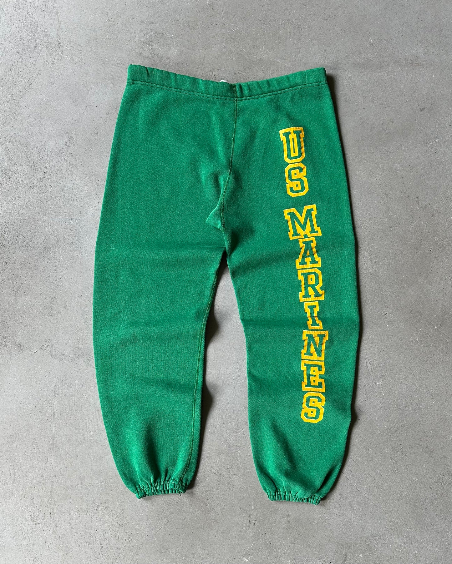 1980s - Green US Marines Sweatpants - S/M
