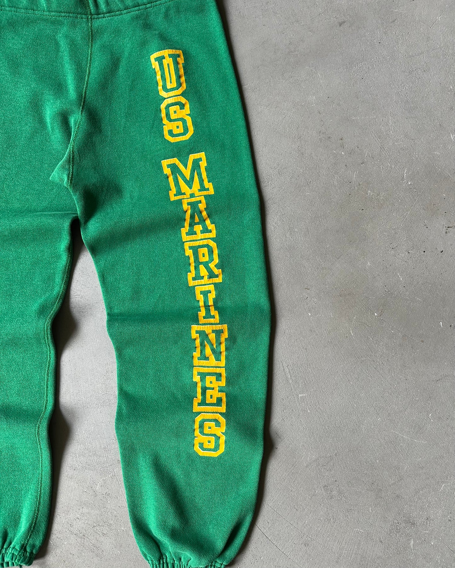 1980s - Green US Marines Sweatpants - S/M