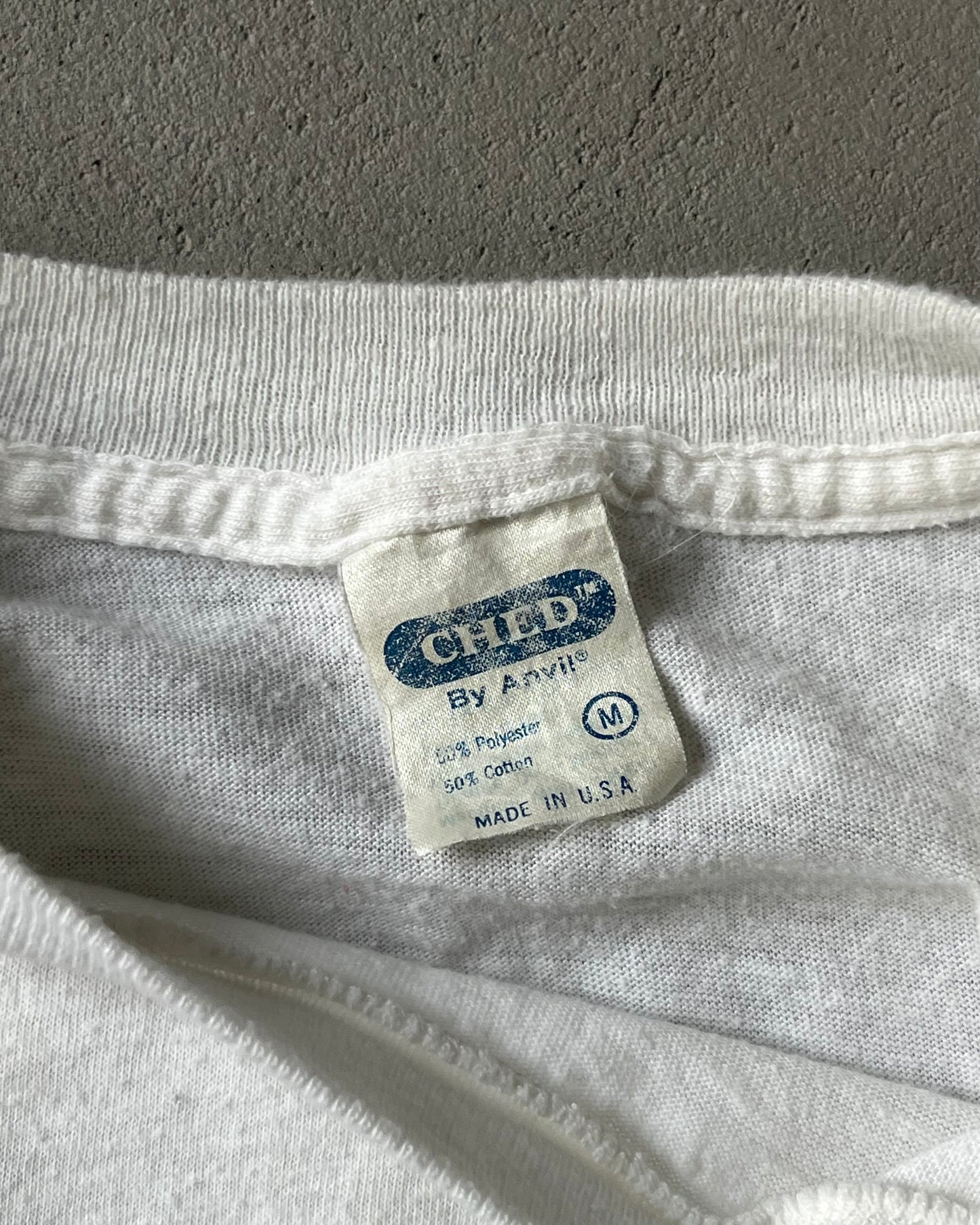 1970s - White Crystal City T-Shirt - XS