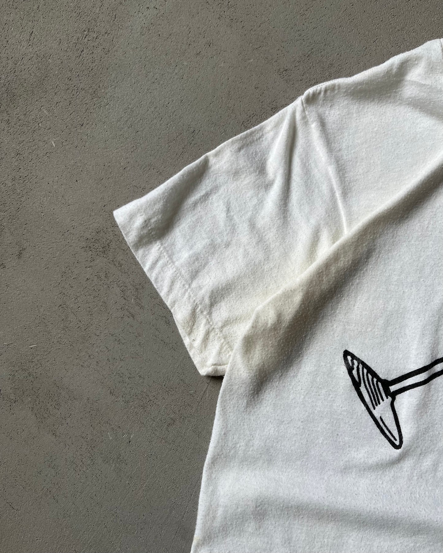 1970s - White Crystal City T-Shirt - XS