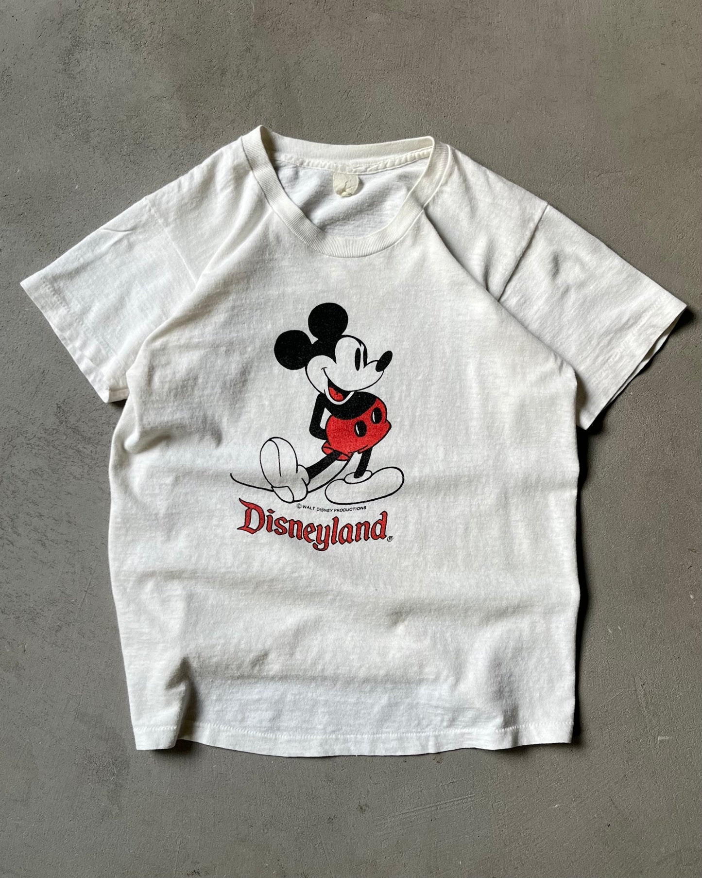 1970s - White Disneyland T-Shirt - XXS