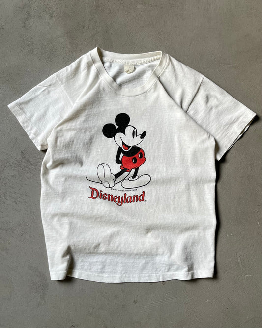 1970s - White Disneyland T-Shirt - XXS