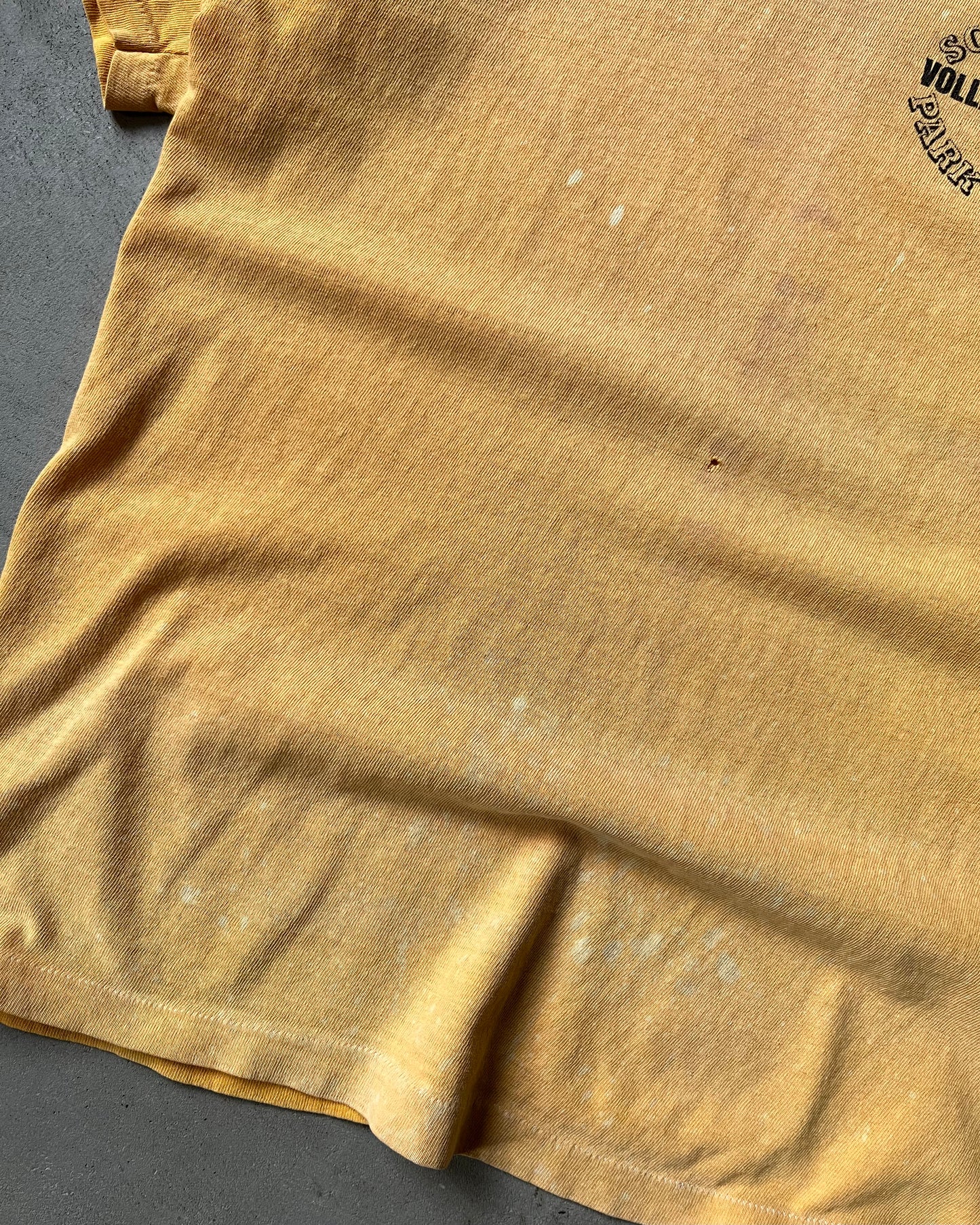 1970s - Distressed Orange Schaumburg T-Shirt - S