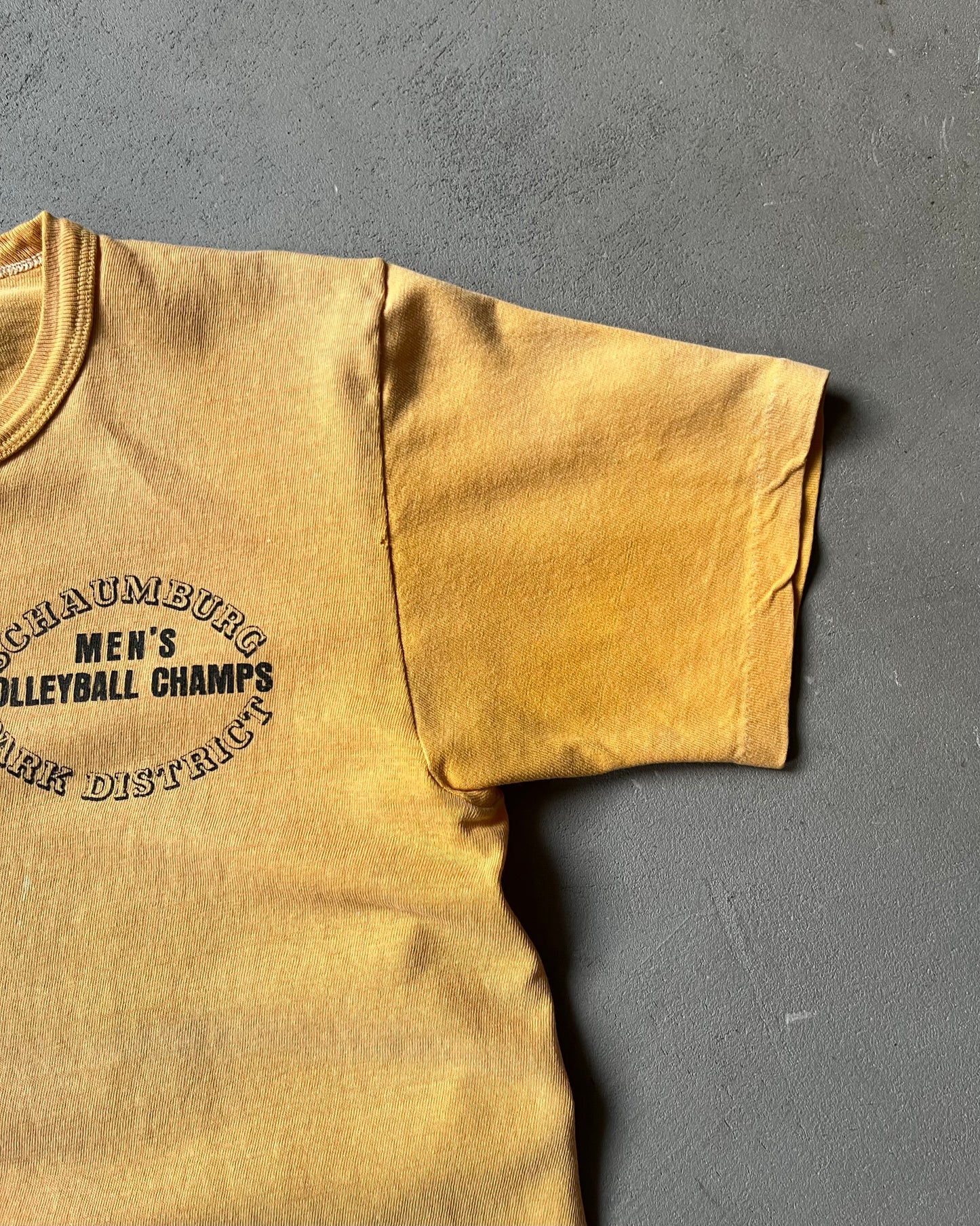 1970s - Distressed Orange Schaumburg T-Shirt - S