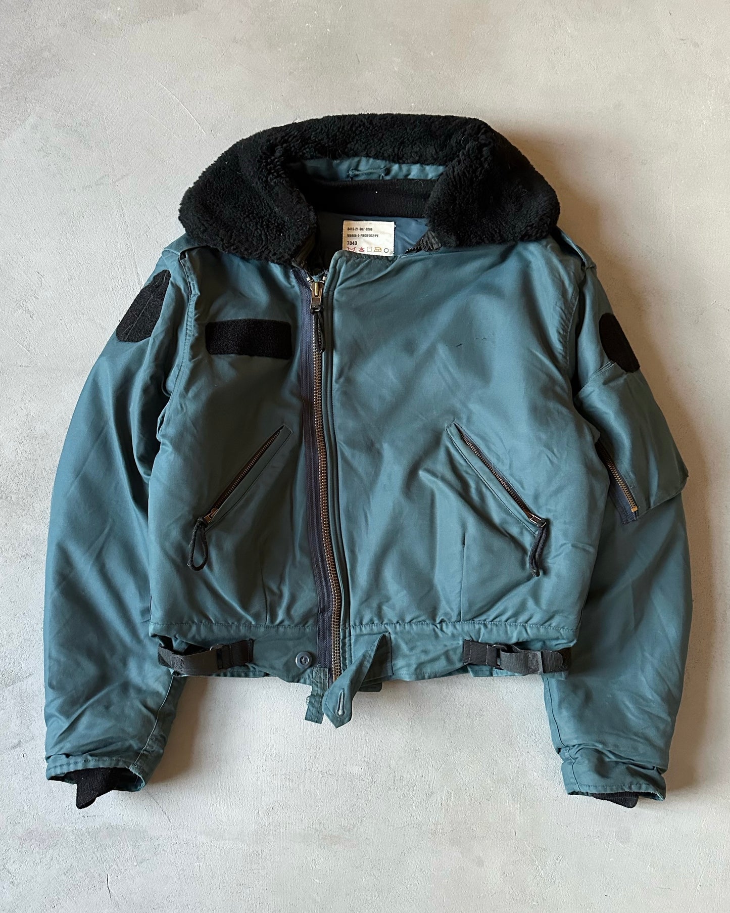 1990s - Navy Aviator Jacket - M