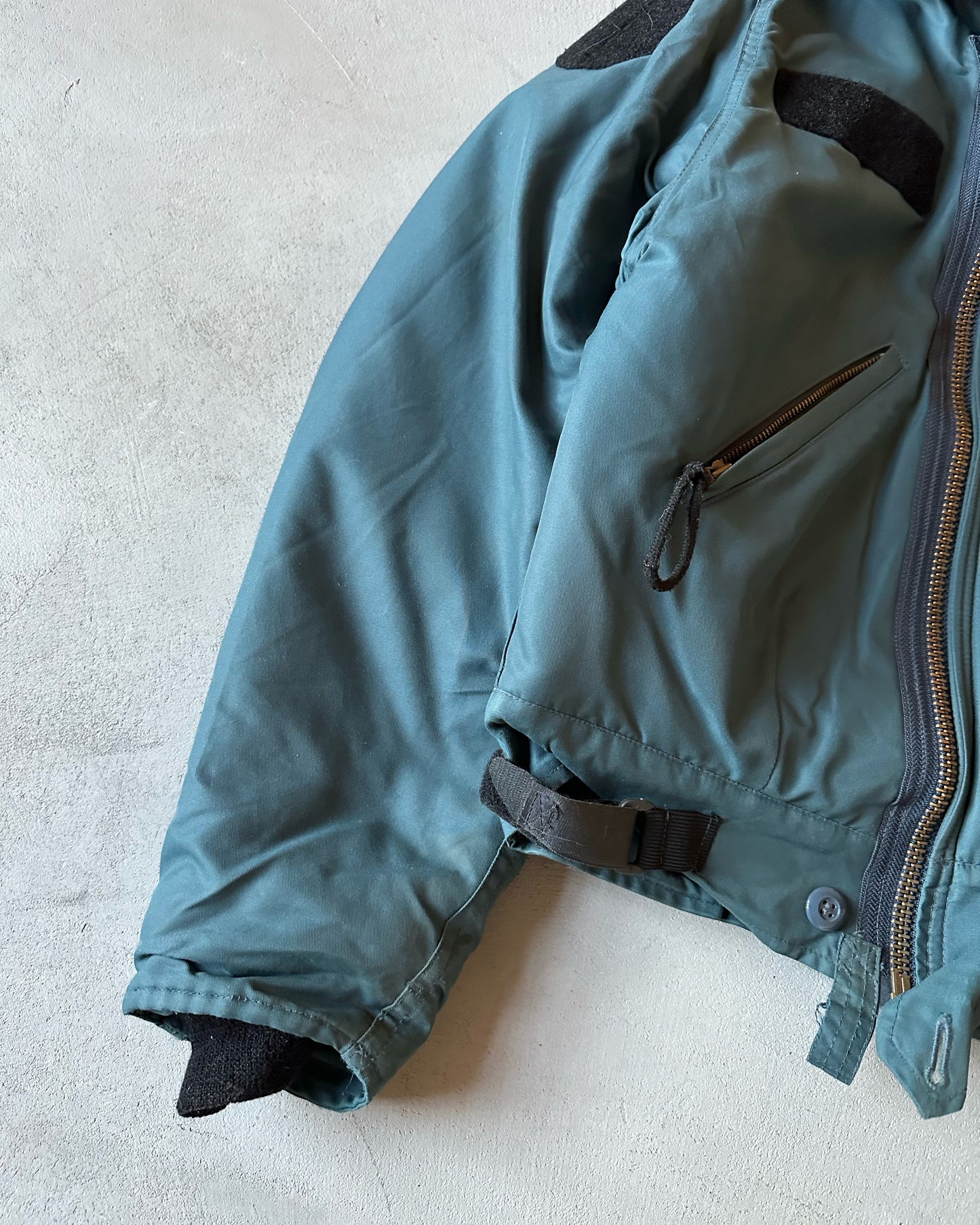 1990s - Navy Aviator Jacket - M