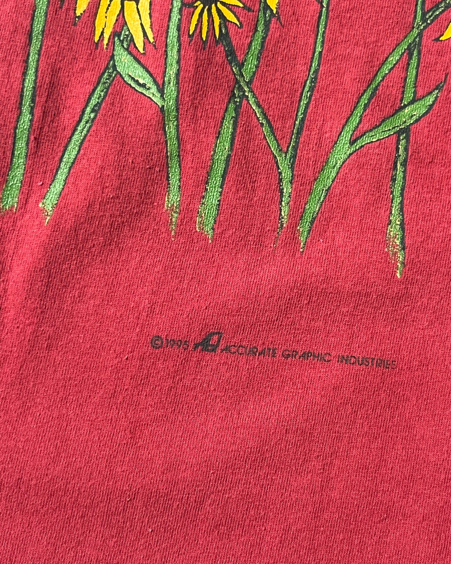 1990s - Red Indiana T-Shirt - M/L