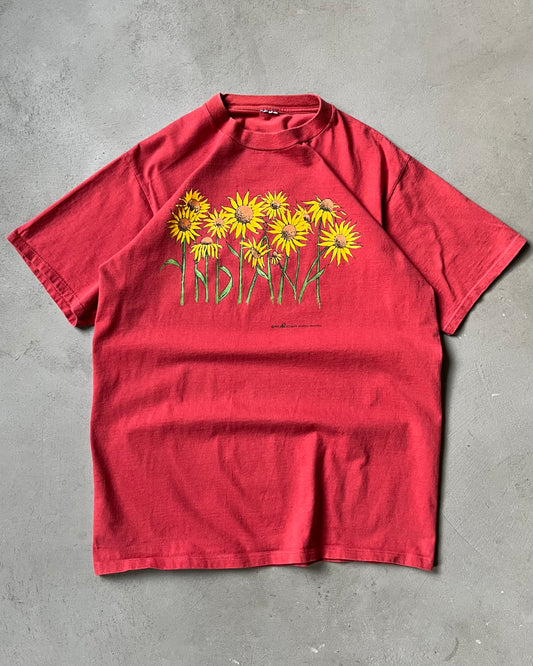 1990s - Red Indiana T-Shirt - M/L