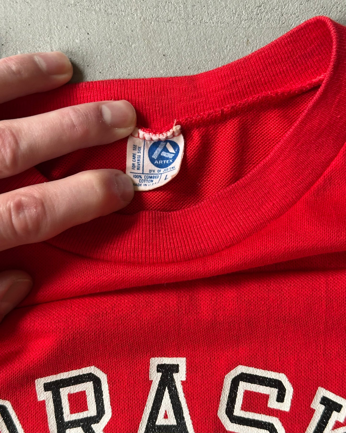 1980s - Red Nebraska T-Shirt - M