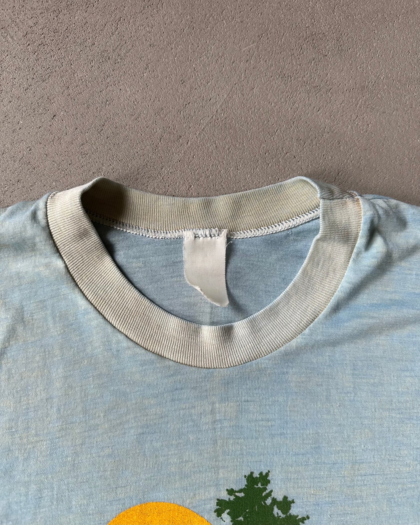 1980s - Distressed Blue Pigeon Forge Tank Top - M