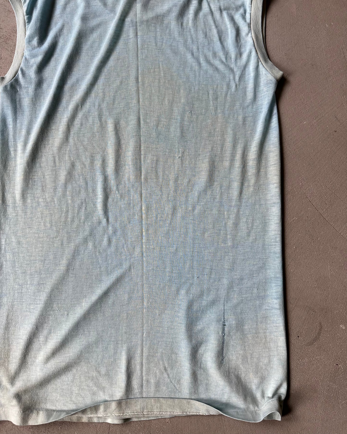 1980s - Distressed Blue Pigeon Forge Tank Top - M