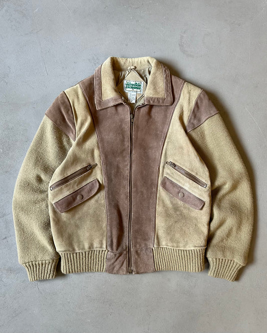 1970s - Tan Suede Jacket - M