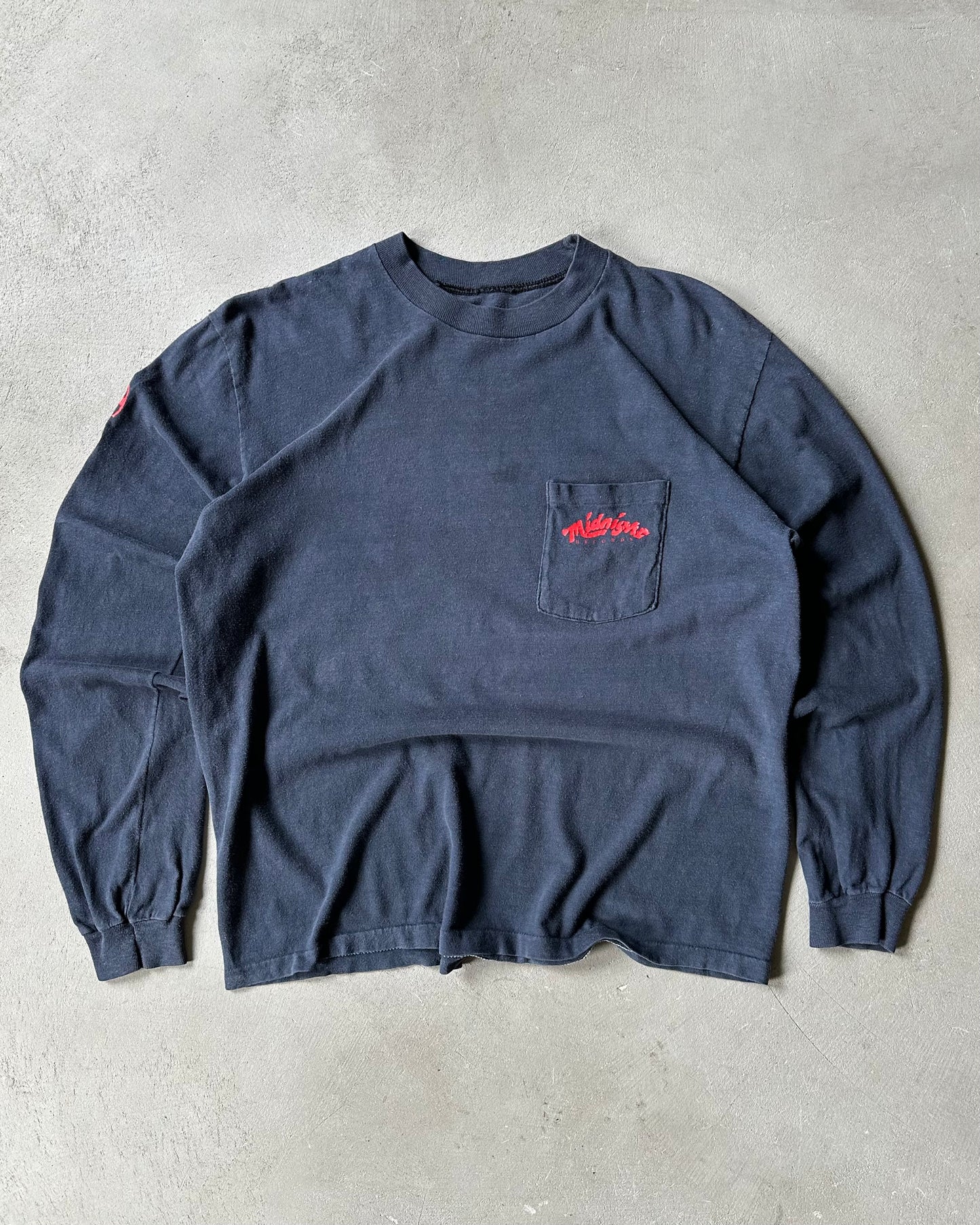 1980s - Navy Midnight Records Longsleeve - M