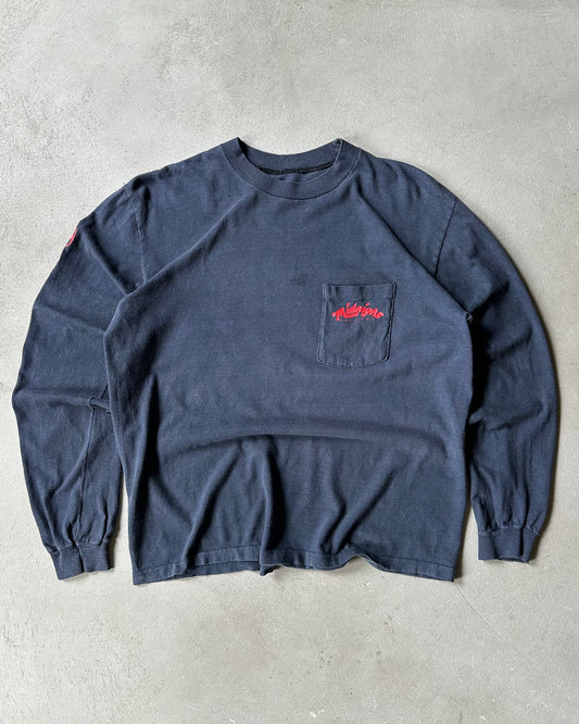 1980s - Navy Midnight Records Longsleeve - M