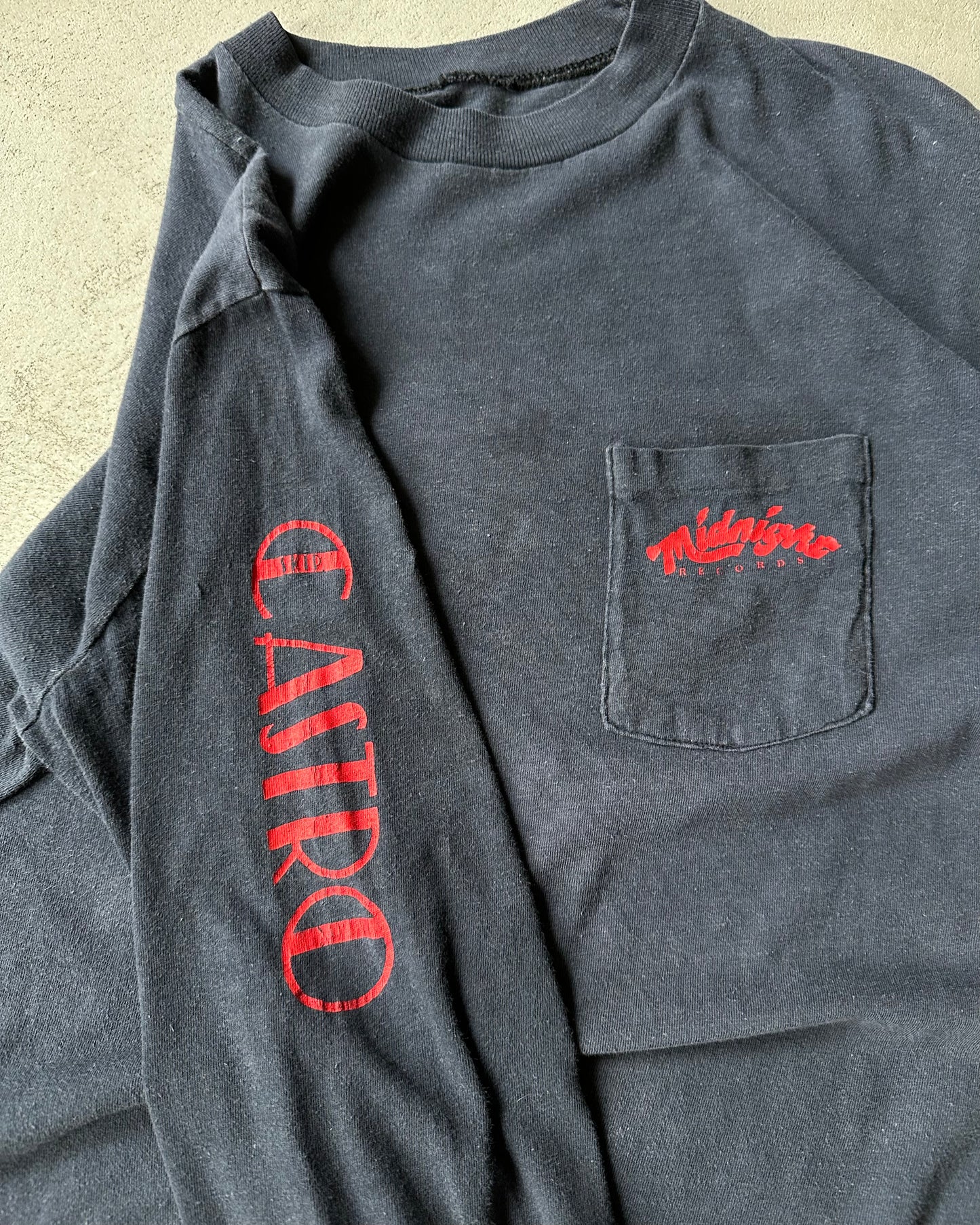 1980s - Navy Midnight Records Longsleeve - M