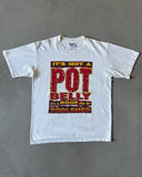 1990s - White "Roof For My Toolshed" T-Shirt - S/M